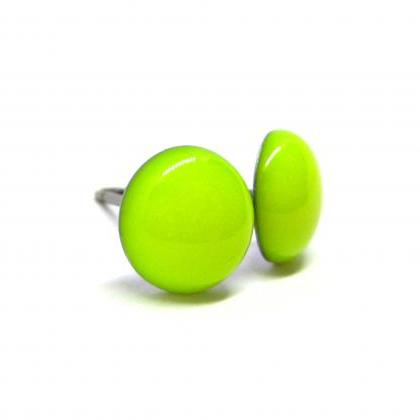 6 Pairs Neon Resin Titanium Stud Earrings Set,..
